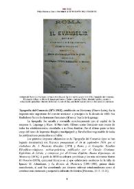 Tipografía del Comercio (1874-1903) [Semblanza] / Felipe Bárcenas García | Biblioteca Virtual Miguel de Cervantes