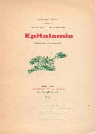 Epitalamio (Historia de amores) / Ramón del Valle-Inclán | Biblioteca Virtual Miguel de Cervantes