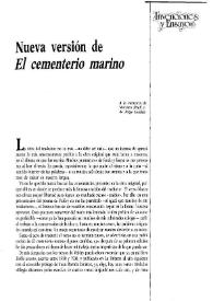 Nueva versión de "El cementerio marino" / Eugenio Florit | Biblioteca Virtual Miguel de Cervantes