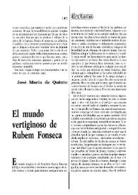 El mundo vertiginoso de Rubem Fonseca / José Miguel Oviedo | Biblioteca Virtual Miguel de Cervantes