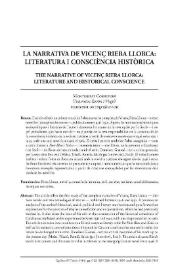 La narrativa de Vicenç Riera i Llorca: literatura i consciència històrica / Montserrat Corretger | Biblioteca Virtual Miguel de Cervantes