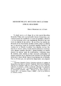 Menéndez Pelayo. Evolución de su actitud ante el Krausismo / Benito Madariaga De La Campa | Biblioteca Virtual Miguel de Cervantes