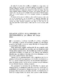 Situación actual de la filosofía en Hispanoamérica / por Alberto del Campo Mañé | Biblioteca Virtual Miguel de Cervantes