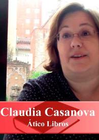 Entrevista a Claudia Casanova (Ático de los Libros) | Biblioteca Virtual Miguel de Cervantes