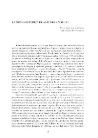 La nueva retórica de Antonio Machado / Víctor García de la Concha | Biblioteca Virtual Miguel de Cervantes