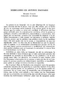 Simbolismo en Antonio Machado / Ricardo Gullón | Biblioteca Virtual Miguel de Cervantes