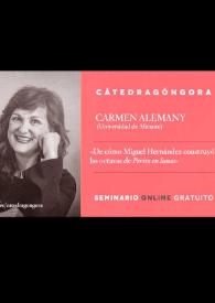 Más información sobre De cómo Miguel Hernández construyó las octavas de "Perito en lunas" 	 / Carmen Alemany