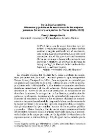 Por la Matria cautiva: Discursos y prácticas de resistencia de las mujeres peruanas durante la ocupación de Tacna (1884-1929) / Fanny Arango-Keeth | Biblioteca Virtual Miguel de Cervantes