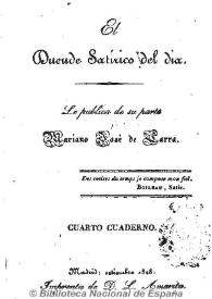 El Duende satírico del día. Cuaderno 4, noviembre 1828 | Biblioteca Virtual Miguel de Cervantes