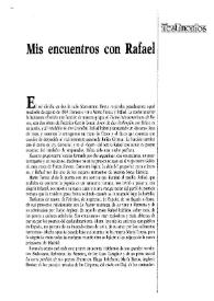 Mis encuentros con Rafael  / Hugo Gutiérrez Vega | Biblioteca Virtual Miguel de Cervantes