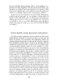 Notas breves sobre realismo fantástico  / Juan Pedro Quiñonero | Biblioteca Virtual Miguel de Cervantes
