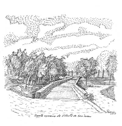 Ilustración: «Puente romano de Villarta de San Juan»