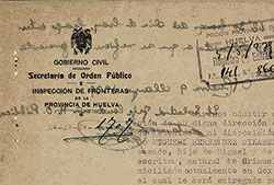 Ficha de inscripción carcelaria de Miguel Hernández.