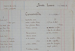 Cuaderno manuscrito de Miguel Hernández.