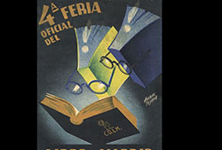Cartel de la 4.ª Feria Oficial del libro en Madrid de 1936.