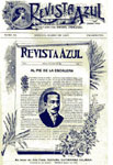 Portada de la segunda Revista Azul, México, marzo de 1907, tomo VI