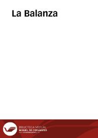 La Balanza | Biblioteca Virtual Miguel de Cervantes