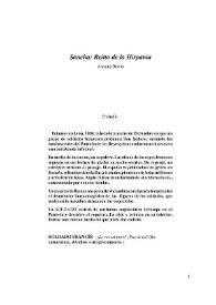 Sancha : Reina de la Hispania / de Antonia Bueno | Biblioteca Virtual Miguel de Cervantes