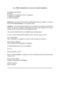 Ley n.26530 modificatoria de la ley de política nacional de población | Biblioteca Virtual Miguel de Cervantes