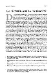 Las fronteras de la obligación | Biblioteca Virtual Miguel de Cervantes