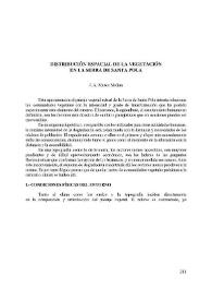 Distribución espacial de la vegetación en la Serra de Santa Pola | Biblioteca Virtual Miguel de Cervantes