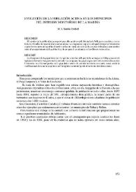 Evolución de la población activa en los municipios del interior montañoso de La Marina | Biblioteca Virtual Miguel de Cervantes
