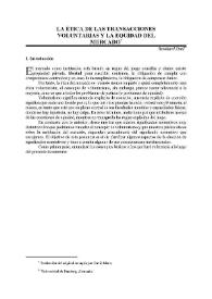 La ética de las transacciones voluntarias y la equidad del mercado / Reinhard Zintl | Biblioteca Virtual Miguel de Cervantes