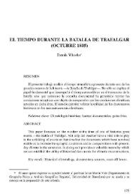 El tiempo durante la batalla de Trafalgar (Octubre 1805) | Biblioteca Virtual Miguel de Cervantes