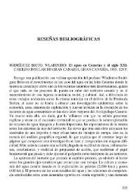 RODRÍGUEZ BRITO, Wladimiro : El agua en Canarias y el siglo XXI. Cabildo Insular De Gran Canaria, Gran Canaria, 1995, 129 pp. | Biblioteca Virtual Miguel de Cervantes