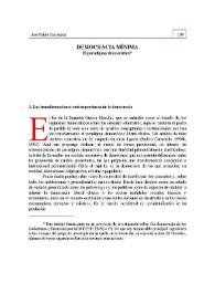 Democracia mínima. El paradigma democrático | Biblioteca Virtual Miguel de Cervantes