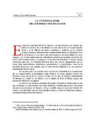 La universalidad de los derechos humanos | Biblioteca Virtual Miguel de Cervantes