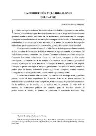 La corrupción y el liberalismo del favor / Jesús Silva-Herzog Márquez | Biblioteca Virtual Miguel de Cervantes