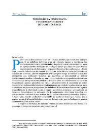 Teorías de la democracia y fundamentaciones de la democracia / Félix Ovejero Lucas | Biblioteca Virtual Miguel de Cervantes