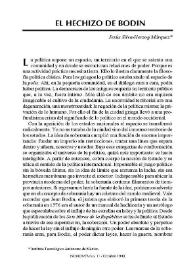El hechizo de Bodin / Jesús Silva-Herzog Márquez | Biblioteca Virtual Miguel de Cervantes