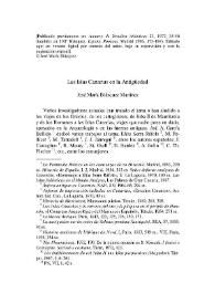 Las Islas Canarias en la Antigüedad | Biblioteca Virtual Miguel de Cervantes