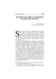 ¿Pueden las malas personas ser buenos jueces? | Biblioteca Virtual Miguel de Cervantes