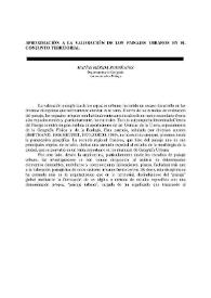 Aproximación a la valoración de los paisajes urbanos en el conjunto territorial / Matías Mérida Rodríguez | Biblioteca Virtual Miguel de Cervantes