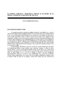 El modelo turístico-residencial frente al hotelero en el litoral sureste de la provincia de Alicante / Óscar Tormo Moratalla | Biblioteca Virtual Miguel de Cervantes