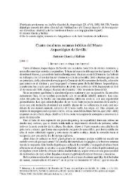 Cuatro esculturas romanas inéditas del Museo Arqueológico de Sevilla / Antonio García y Bellido | Biblioteca Virtual Miguel de Cervantes