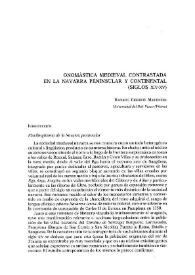 Onomástica medieval contrastada en la Navarra peninsular y continental (siglos XIV-XV) / Ricardo Cierbide Martinena | Biblioteca Virtual Miguel de Cervantes