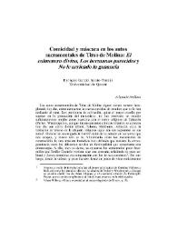 Comicidad y máscara en los autos sacramentales de Tirso de Molina: "El colmenero divino", "Los hermanos parecidos" y "No le arriendo la ganancia" / E. García Santo-Tomás | Biblioteca Virtual Miguel de Cervantes