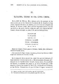 Tarragona. Recobro de una lápida romana / Ángel del Arco | Biblioteca Virtual Miguel de Cervantes