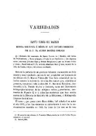Santo Tomás de Madrid, historia manuscrita e inédita de este convento dominicano por el P. Fr. Antonio Martínez Escudero / Francisco Viñals | Biblioteca Virtual Miguel de Cervantes