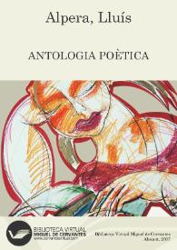 Antologia poètica / Lluís Alpera | Biblioteca Virtual Miguel de Cervantes