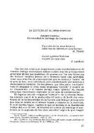 La lectura en el otro espacio / Antonio Figueroa | Biblioteca Virtual Miguel de Cervantes