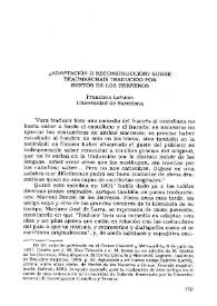 ¿Adaptación o reconstrucción? Sobre Beaumarchais traducido por Bretón de los Herreros / Francisco Lafarga | Biblioteca Virtual Miguel de Cervantes