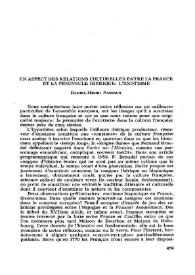 Un aspect des relations culturelles entre la France et la péninsule ibérique: L' exotisme / Daniel-Henri Pageaux | Biblioteca Virtual Miguel de Cervantes