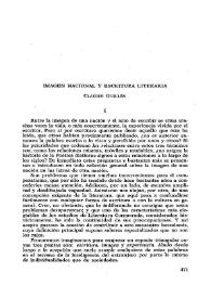 Imagen nacional y escritura literaria / Claudio Guillén | Biblioteca Virtual Miguel de Cervantes