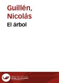 El árbol / Nicolás Guillén | Biblioteca Virtual Miguel de Cervantes