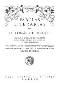 Fábulas literarias / Tomás de Iriarte | Biblioteca Virtual Miguel de Cervantes